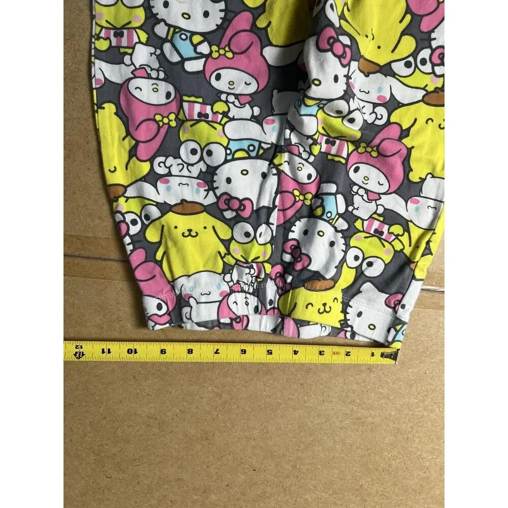 Sanrio Leggings Womens XS Multicolor Ankle Hello Kitty Friends Cotton Spandex